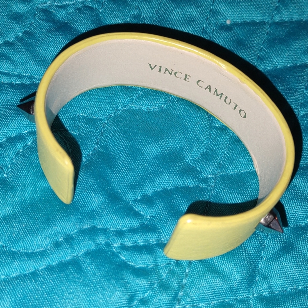 VINCE CAMUTO Lady's Yellow Studded Cuff